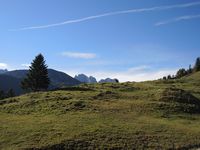 der Blick auf den Wilden Kaiser wird frei