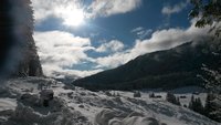 mit Blick auf das Tal der Valepp geht es zunchst nur mig bergauf