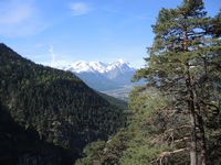 der Blick zur Zugspitze wird frei