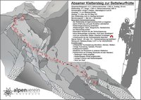 bersicht des Klettersteigs. Zur Verfgung gestellt von der Sektion Innsbruck (www.alpenverein-ibk.at)