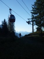 Aufstieg unterhalb der Gondelbahn