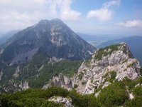 Blick vom Mittelstaufen auf den Grat