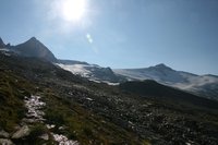 Blick auf den Groen Mrchner und Schwarzenstein - dazwischen der Schwarzensteinsattel und das Schwarzensteinkees