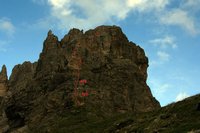 Routenverlauf des Klettersteigs