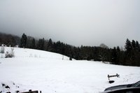 Start oberhalb des Winklstberls im Hochnebel