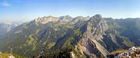 Rofangebirge mit Dalfazer Wnden, Hochiss, Haidachstellwand und Rofanspitze