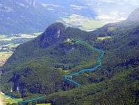 Ungefhrer Verlauf der Tour ber den Wagnerberg