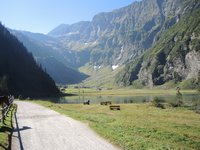 Start der Tour am Hintersee im Felbertal