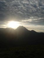 Hinter dem Breitenstein geht bald die Sonne unter