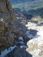 Typische Stelle fr den Eisengatter-Klettersteig