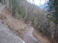 Hier zweigt der Weg vom Kaiseraufstieg ab